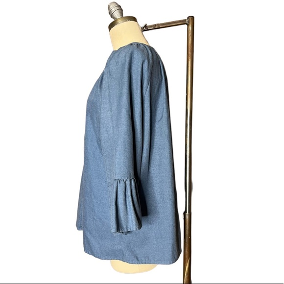 Bit & Bridle Bell Sleeve Chambray Sleeve size M - Picture 5 of 14
